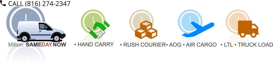 Milton  SAME DAY NOW • HAND CARRY • AOG • AIR CARGO • LTL • TRUCK LOAD • RUSH COURIER